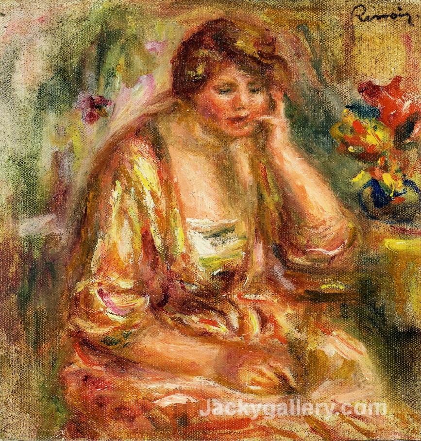 Andree in a Pink Dress by Pierre Auguste Renoir paintings reproduction